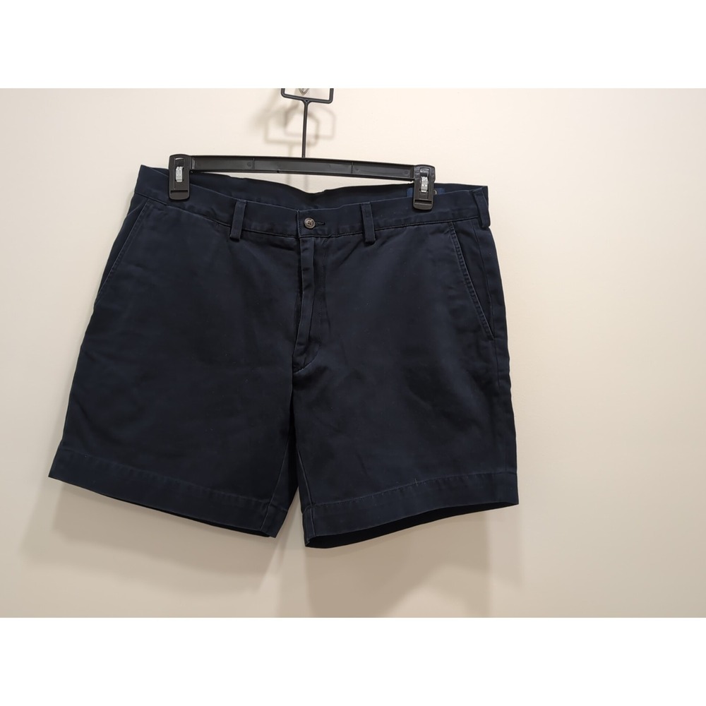 POLO RALPH LAUREN CHINO SHORTS NAVY BLUE MENS SIZE 36 STRETCH CLASSIC FIT NWT